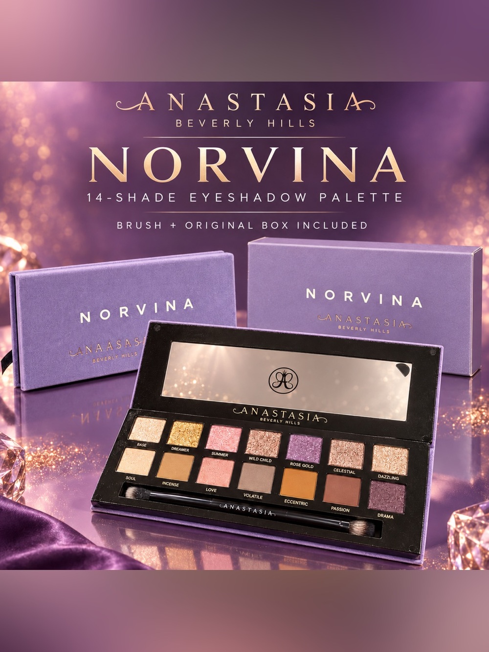 Anastasia Beverly Hills Norvina Eyeshadow Palette — Purple